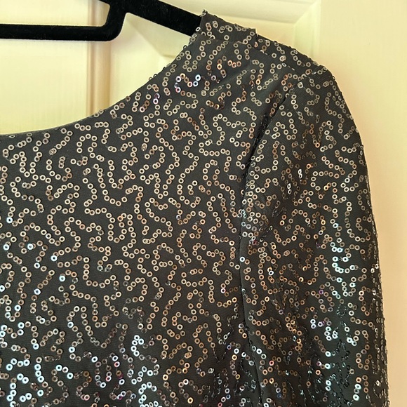 Tibi Gray Sequin Dress - Size Small - Picture 3 of 6